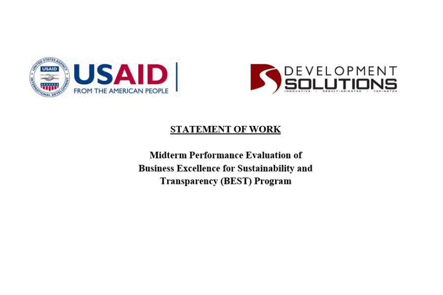 Invitation To Bid – Midterm Performance Evaluation of Business Excellence for Sustainability and Transparency (BEST) Program